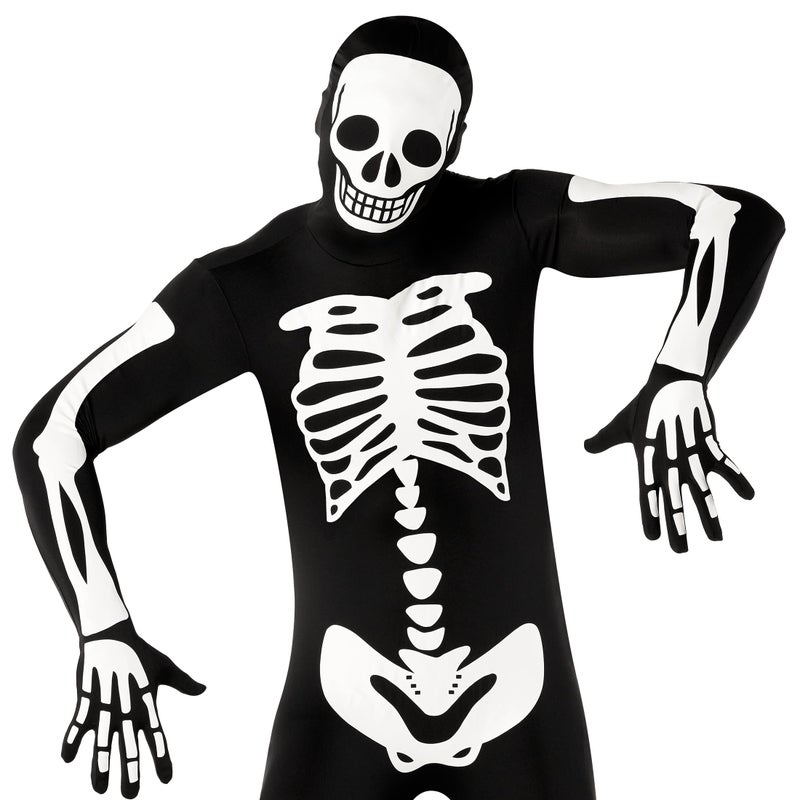 Morphsuits Adult Skeleton Costume Men, Mens Skeleton Costume Glow in Dark, Skeleton Adult Costume, Glow in Dark Skeleton XL - Image 5